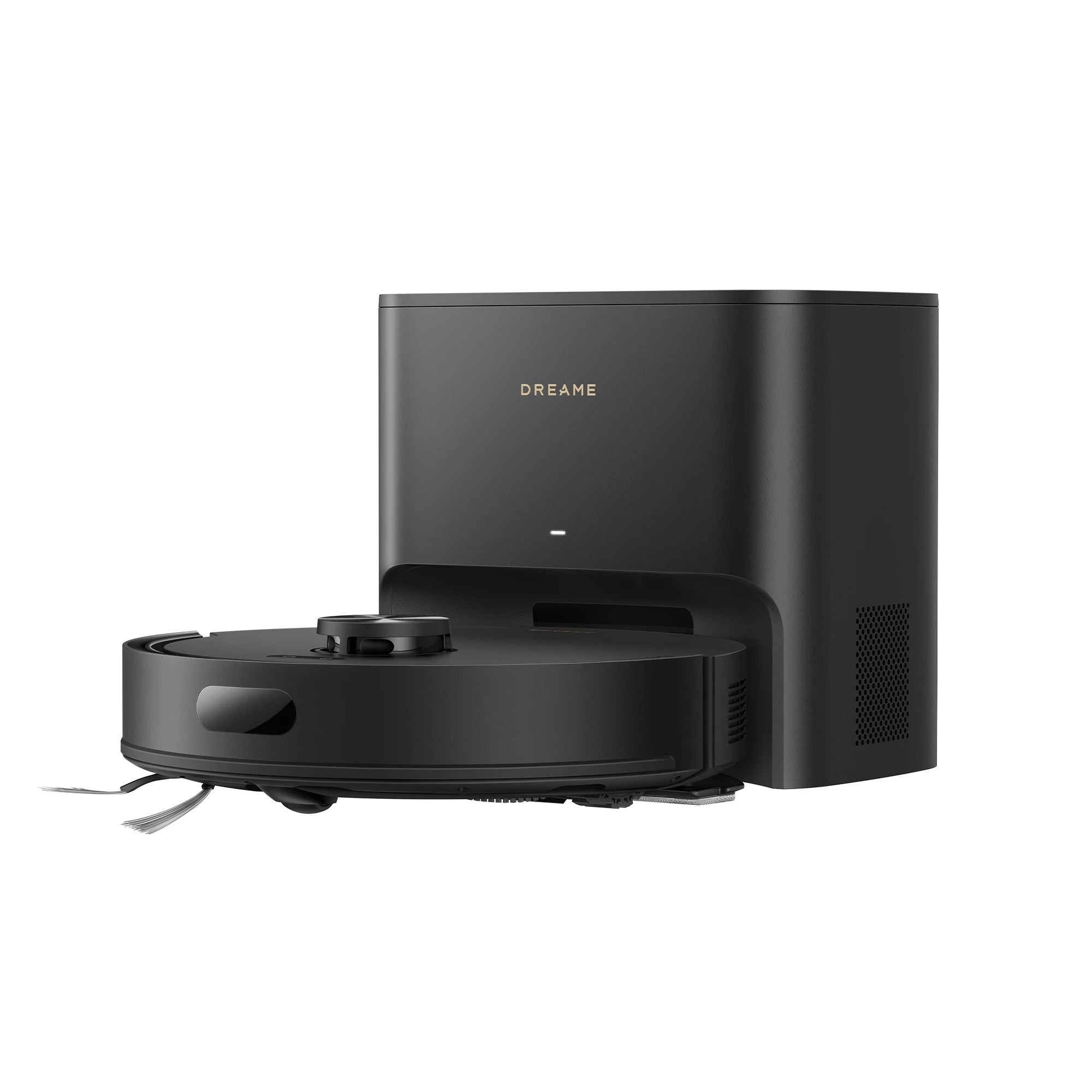 Dreame D20 Air Plus robot vacuum and dock, black